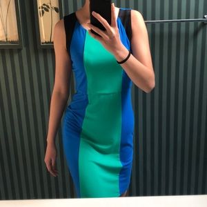 Color blocked dress